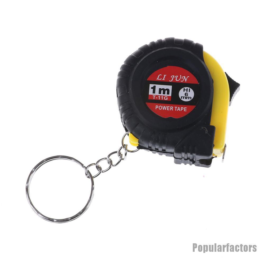 Thước dây nhựa gắn móc khóa mini tiện dụng 1m