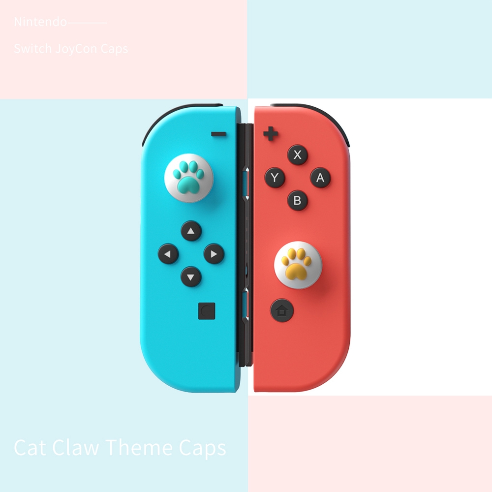 1 Nút Điều Khiển Hình Chân Mèo Cho Nintendo Switch Joy Con Lite Animal Crossing Analog