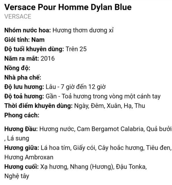 Nước hoa mini Versace Dylan Blue 5ml xách tay Mỹ | BigBuy360 - bigbuy360.vn