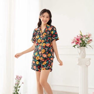 Vibes đồ bộ pijama ngắn haley navy py set