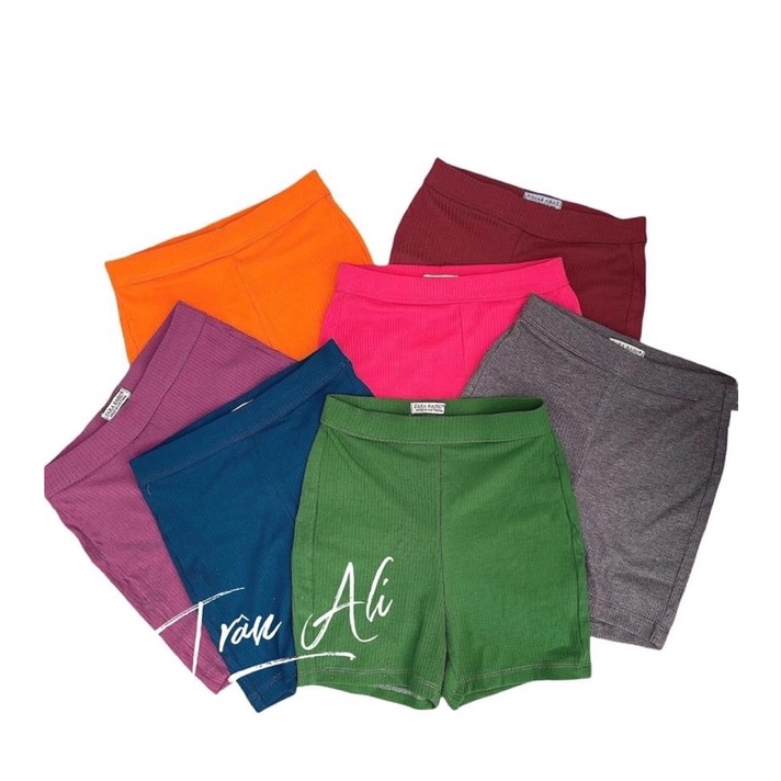 Quần Sort Trơn Gân Fom Siêu Cao Hình Thật Sp Cuối