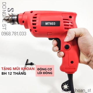 Máy khoan lõi đồng mt603 tặng mũi khoan - bh 12 tháng