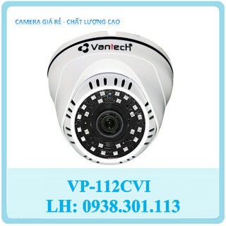 Camera dome hdcvi dome hồng ngoại 2.0 megapixel vantech vp-112cvi