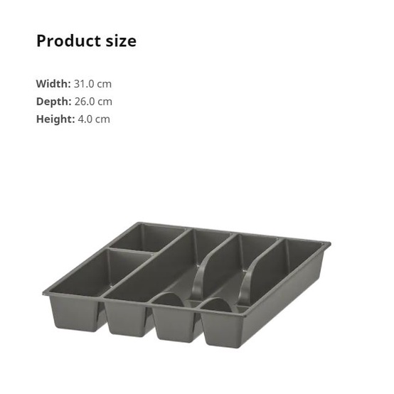 Khay chia thìa dĩa Ikea SMECKER
