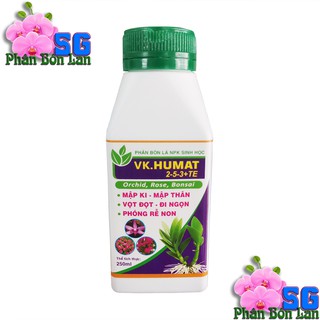 VK HUMAT 2-5-3+TE  Chế phẩm giúp Mập thân, dày lá, vọt đọt Chai 250ml Chống nứt thân, vàng lá