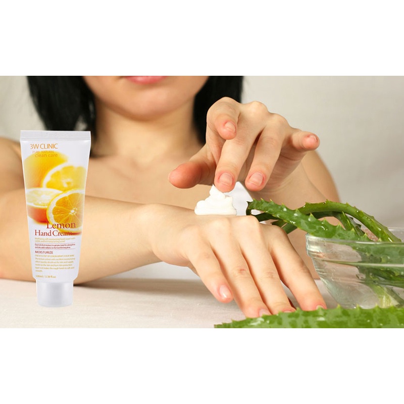 Kem Dưỡng Da Tay 3W Clinic Lemon Hand Cream 100ml