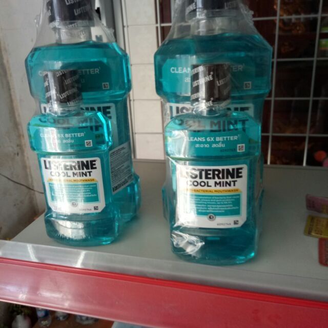 ( Mua 1 tặng 1) Nước xúc miệng Listerine hương bạc hà Thái