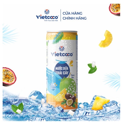 Nước dừa tươi Vietcoco lon 240ml
