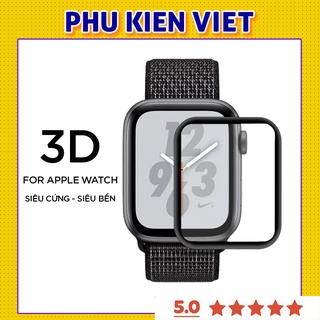 Cường lực apple watch dẻo full màn cong 3d dành cho series SE/6/5/4/3/2/1 size 38/40/42/44mm - Phukienviet