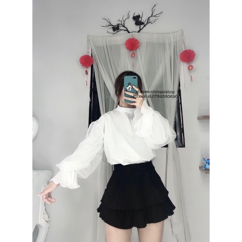 áo tay phồng kiểu tiểu thư