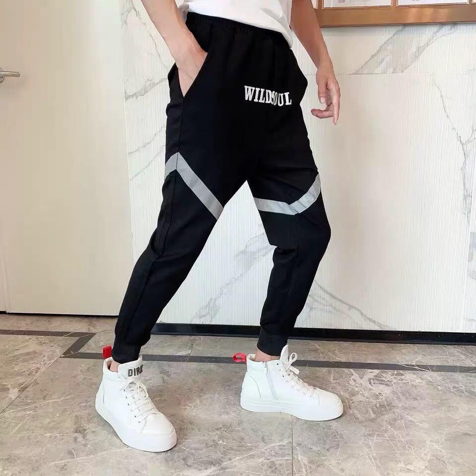 Quần Jogger Nam Kaki Phản Quang Phong Cách Hiphop Đường Phố Thể Thao Unisex Nam Nữ ANH DUY SHOP JGV07