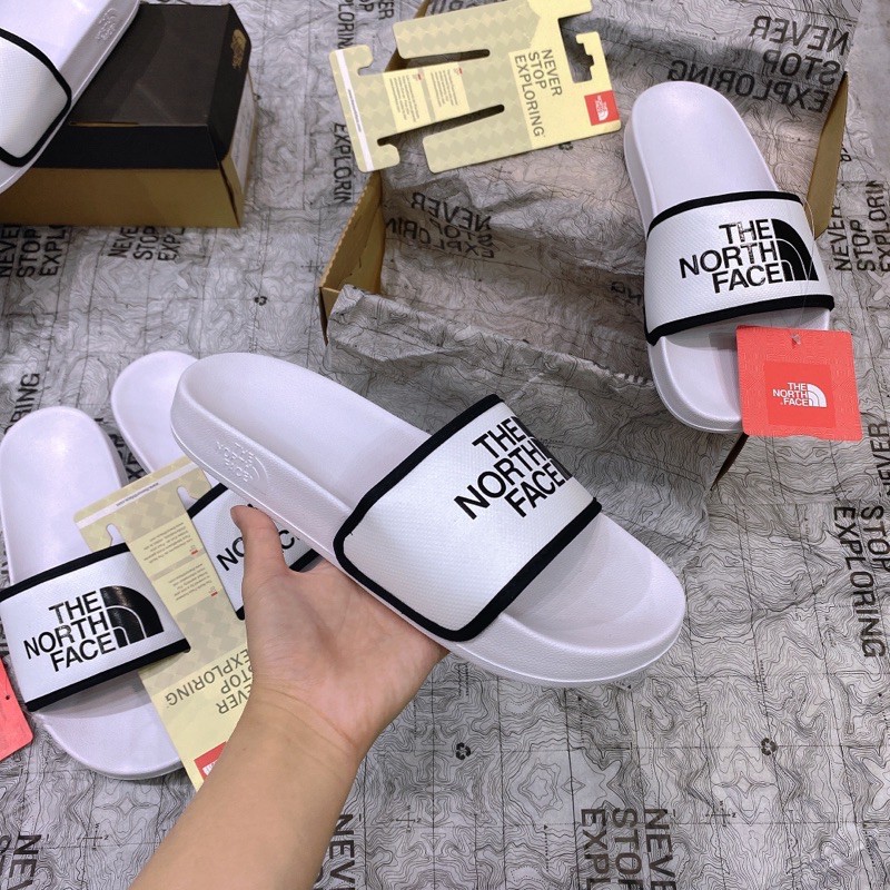 *HÀNG CHÍNH HÃNG* DÉP THE NORTH FACE WHITE BLACK CỰC HOT XỊN XÒ