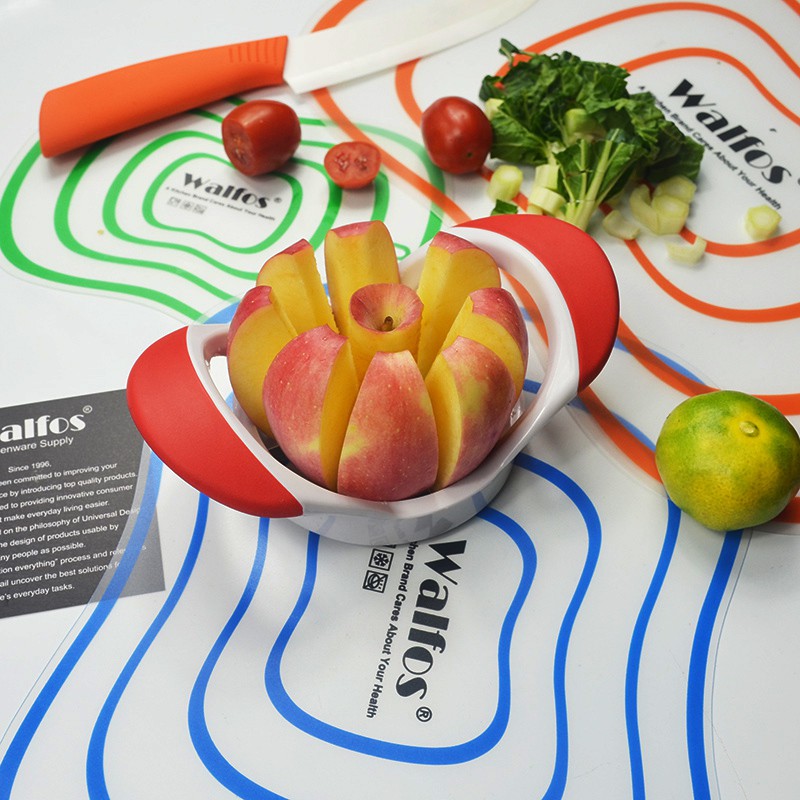 Walfos Apple Knife Thép không gỉ 3 màu Kích thước 11x18cm