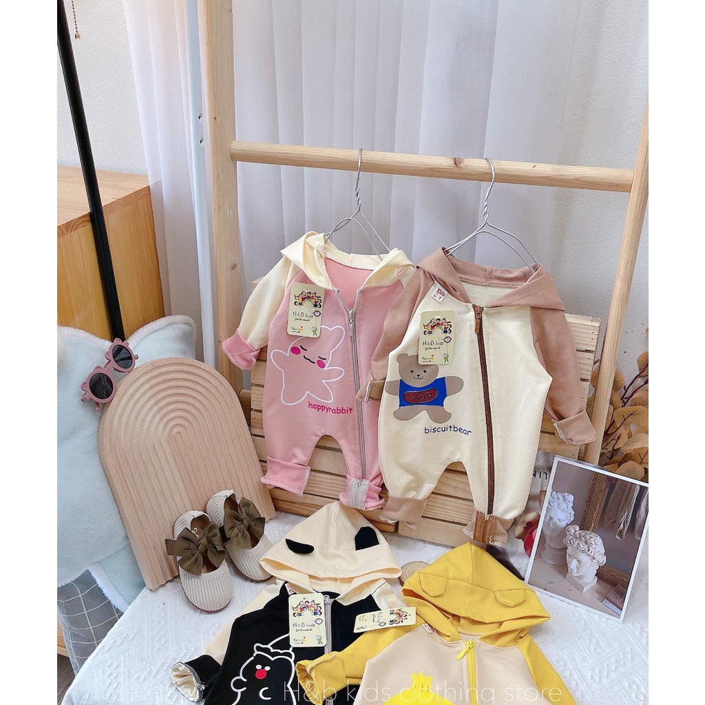 Body kéo khoá cho bé trai và bé gái 5-13kg