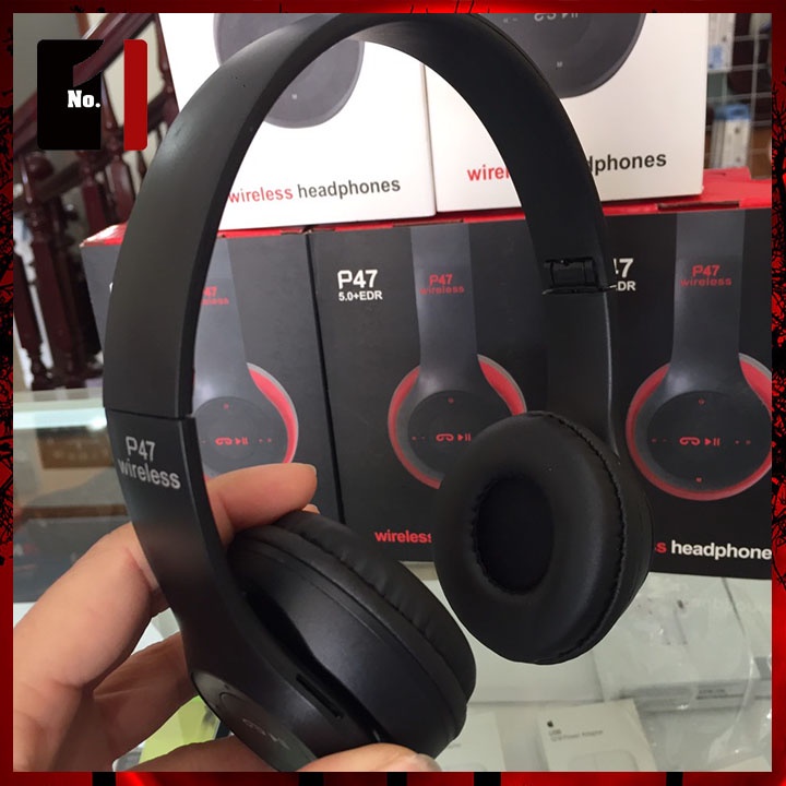Tai Nghe Nhạc Headphone Chụp Tai Bluetooth WIRELESS P47 Tai Nghe Điện Thoại Úp Tai Không Dây