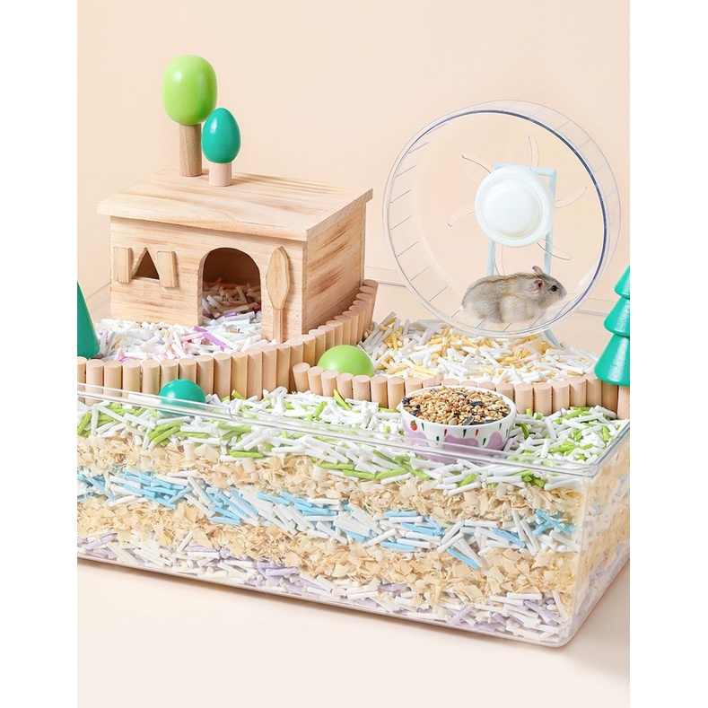 Giấy viên cuộn lót chuồng Bucatstate 400gr cho hamster, sóc