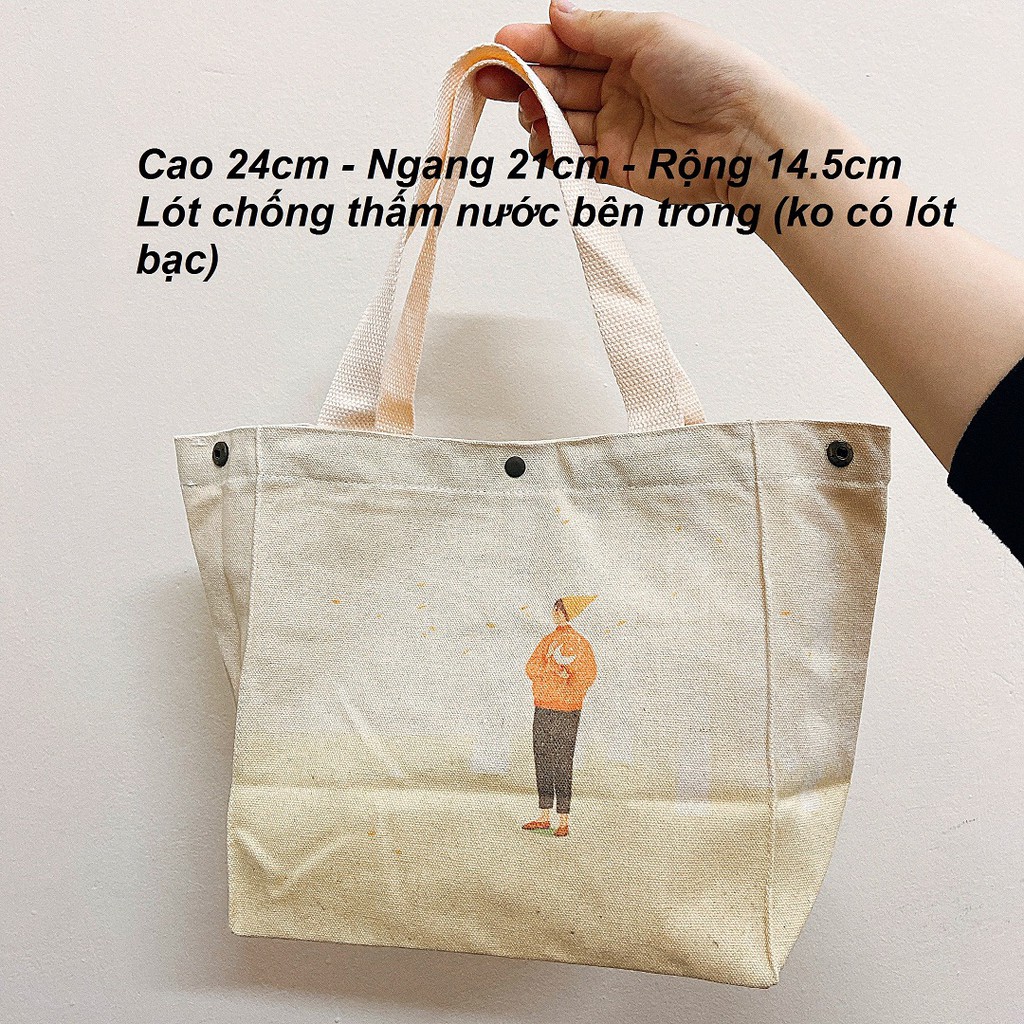 Túi đựng hộp cơm văn phòng giữ nhiệt nhiều kích thước thiết kế hiện đại trẻ trung | BigBuy360 - bigbuy360.vn