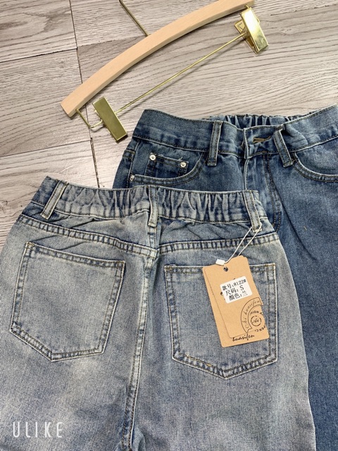 Quần jean baggy trơn lưng chun Q211 SUSTORE | BigBuy360 - bigbuy360.vn