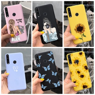 Ốp Điện Thoại Silicon Dẻo Họa Tiết Hoa Hướng Dương Xinh Xắn Cho Huawei Y6p (2020) MED-LX9 LX9N Y6p