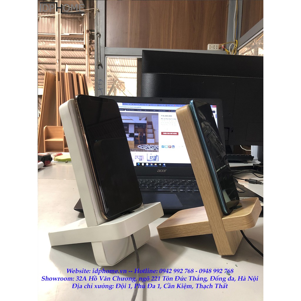 Giá kệ để điện thoại bằng gỗ SP6824 | BigBuy360 - bigbuy360.vn