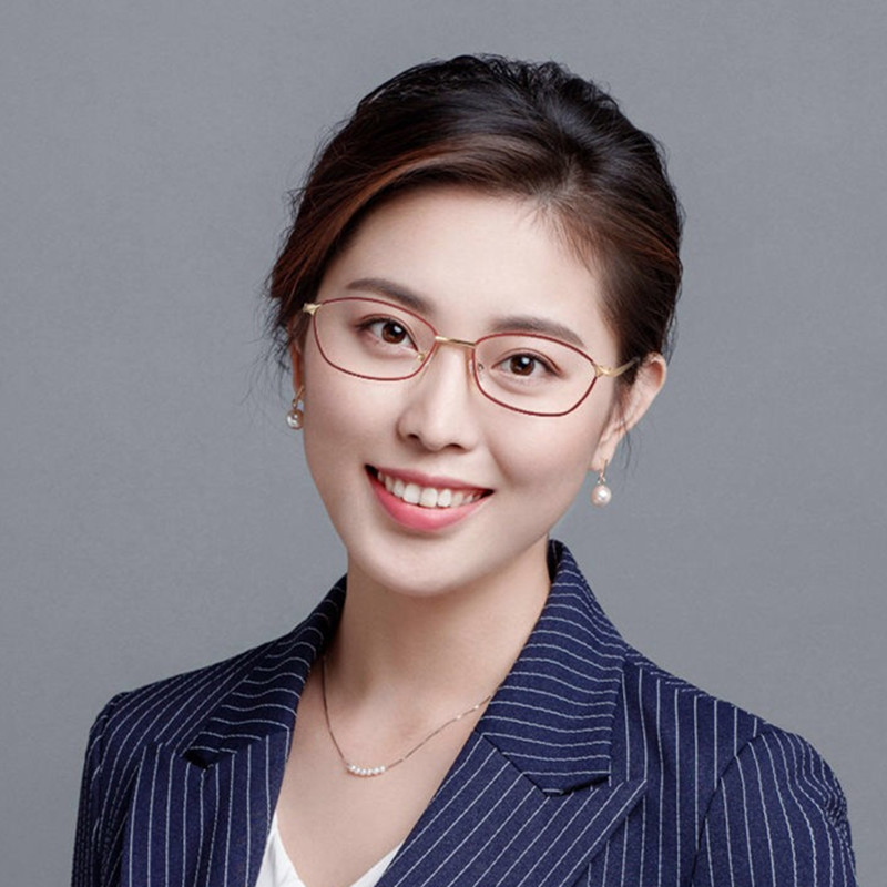 Kính cận thị chống ánh sáng xanh của nữ ngôi sao có cùng gọng kính kim loại thời trang trừ mắt kính