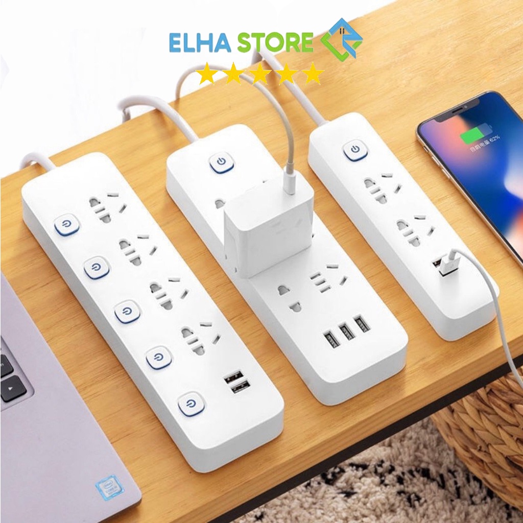 Ổ cắm điện thông minh, cao cấp, chống giật tích hợp ổ cắm USB - ELHA STORE