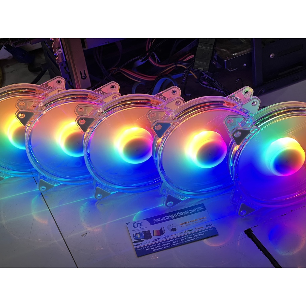 Quạt Fan RGB Coolmoon K9 - Hàng chính hãng  (gắn trực tiếp không dùng hub)