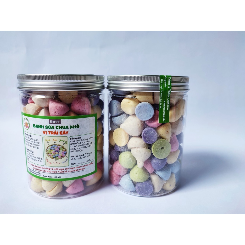 Bánh Ăn Dặm - Bánh Sữa Chua Khô Vị Trái Cây Cho Bé Từ 6 Tháng
