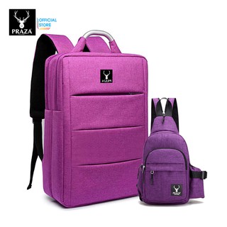 Combo Balo Unisex Hàn Quốc & Túi Đeo Chéo Tiện Dụng PRAZA - BL161DC111