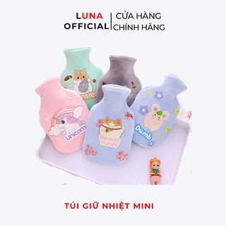 Túi sưởi mini chườm nóng lạnh 350ml giữ ấm chân tay, túi chườm ấm hoạt hình (giao mẫu ngẫu nhiên)