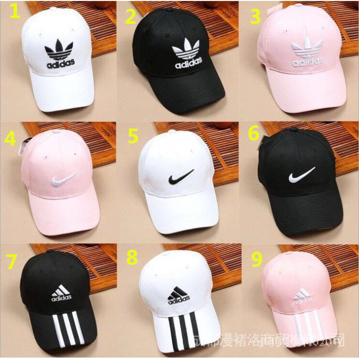 Nón Lưỡi Trai Nike Adidas MLB Thời Trang hip hop Có Thể Điều Chỉnh Cho Nam Và Nữ