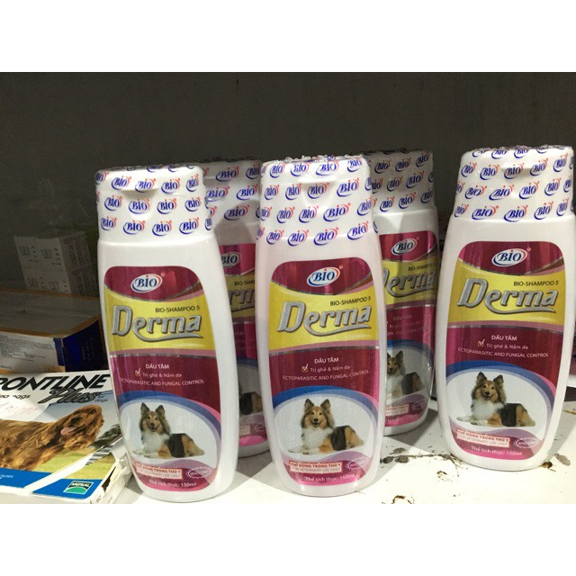 Bio Derma chai 150ml - Sữa tắm trị Ve Ghẻ, Nấm da ở Chó Mèo