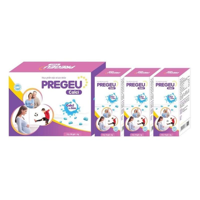 Pregeu canxi từ sữa vị thơm ngon dễ uống, hỗ trợ bé tăng chiều cao