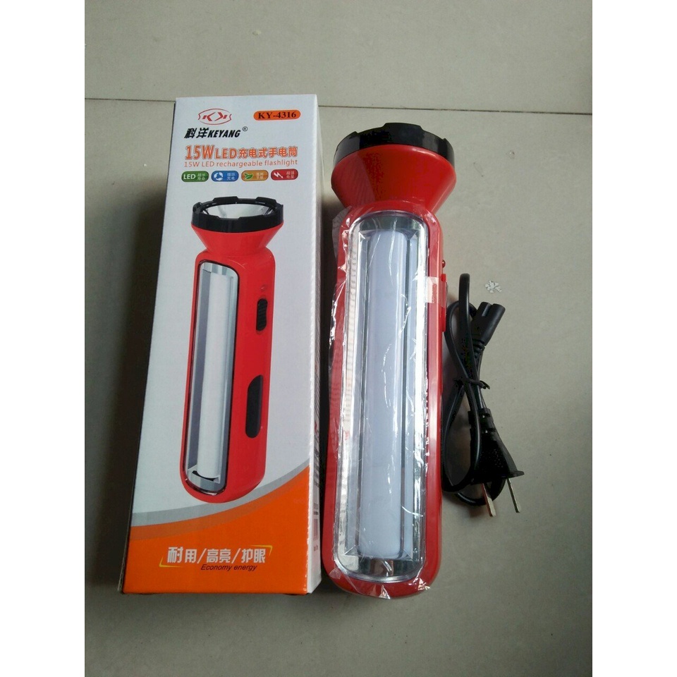 ĐÈN PIN 2IN1 KEYANG KY-4316 DÙNG PIN SẠC