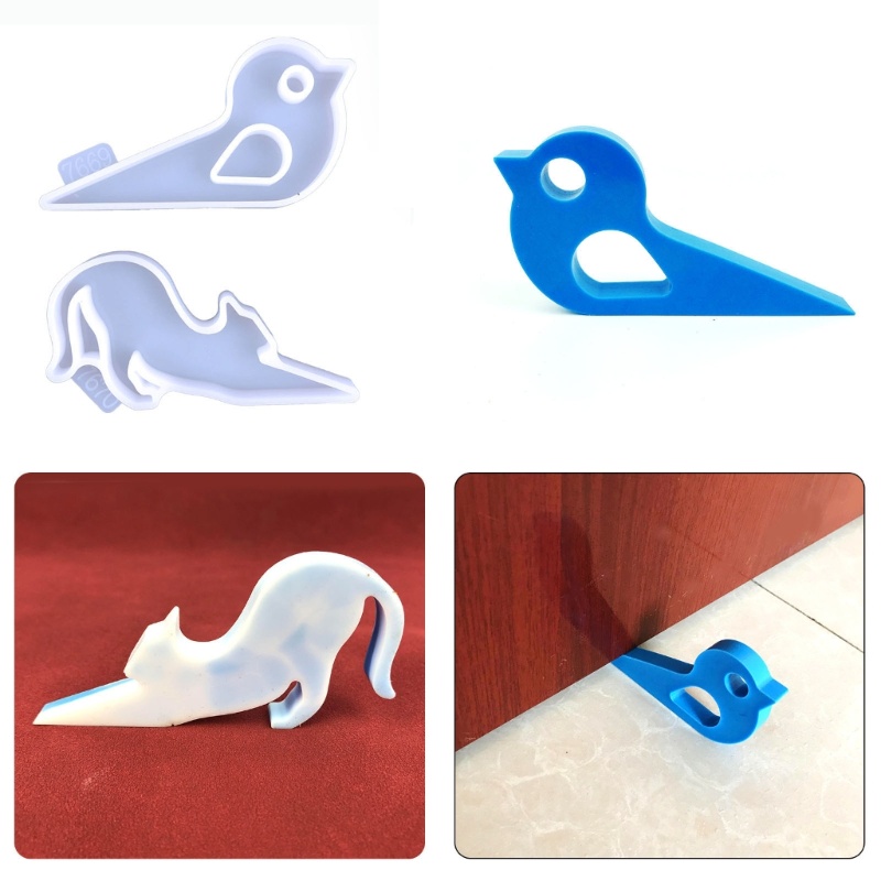 Khuôn Chặn Cửa Bằng Silicone Chống Kẹp Tay Hình Động Vật