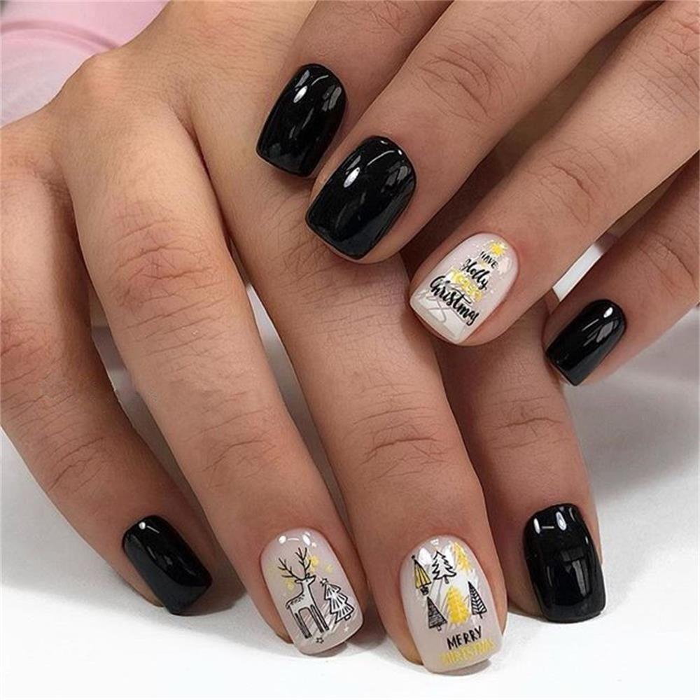 Nhãn Dán Móng Tay 3D Chủ Đề Giáng Sinh Độc Đáo