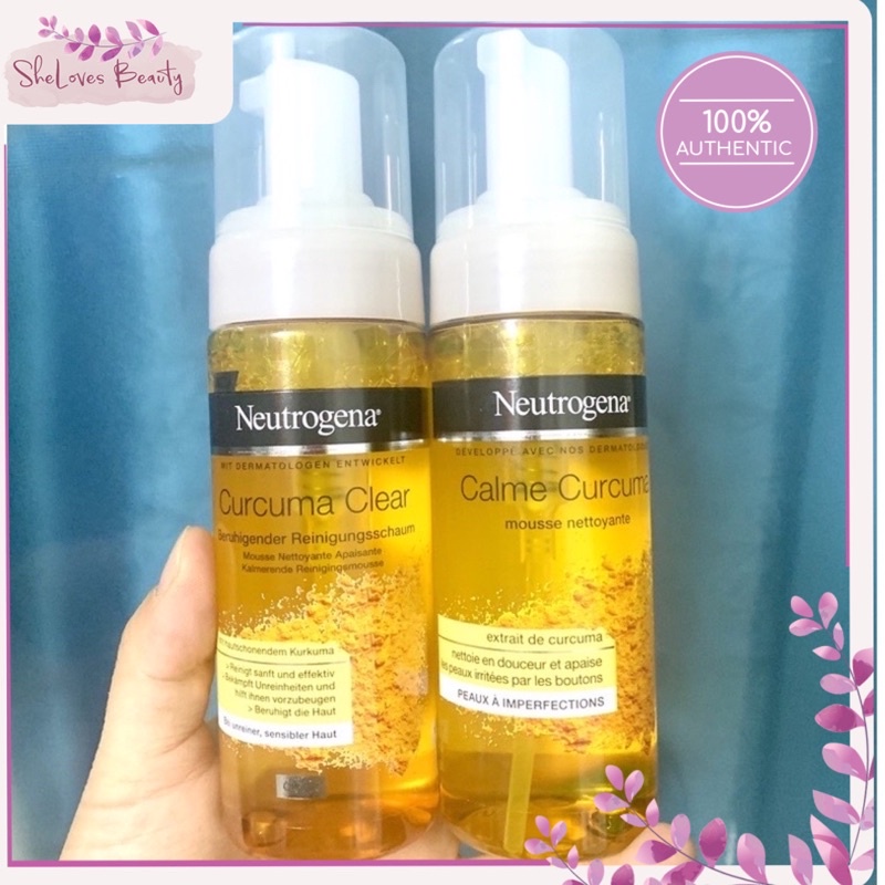 Sữa rửa mặt tạo bọt Neutrogena Nghệ Curcuma Clear 150ML