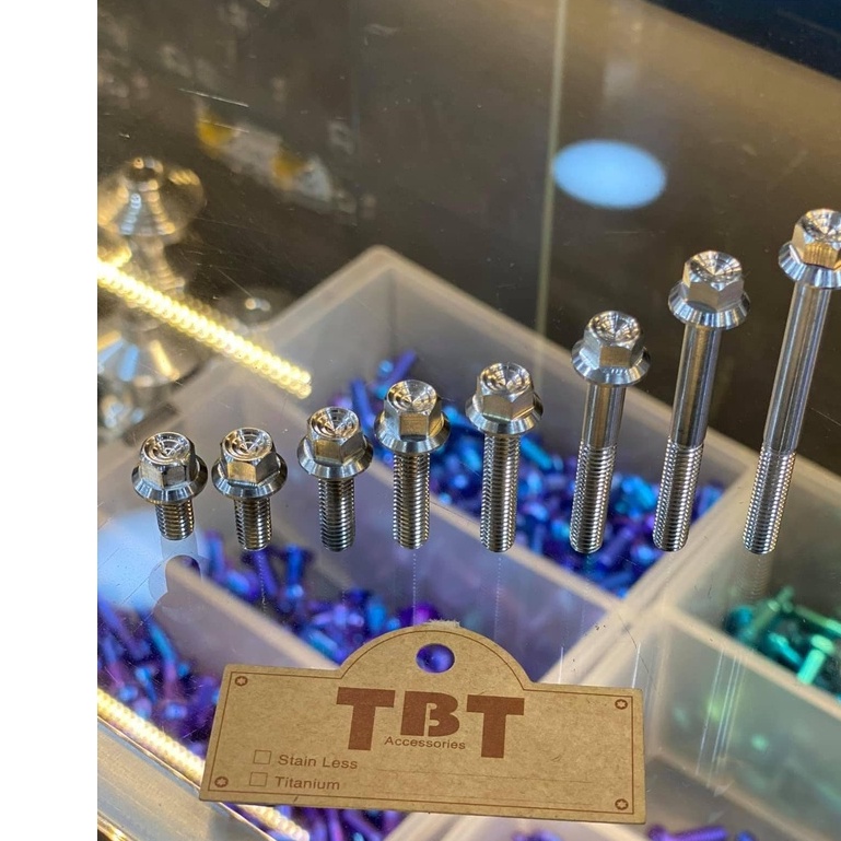 SALAYA TBT Ốc 6x15 đầu trụ v1 v2 lắp ốp pô bửng dàn áo các loại xe inox 304 bảo hành trọn đời