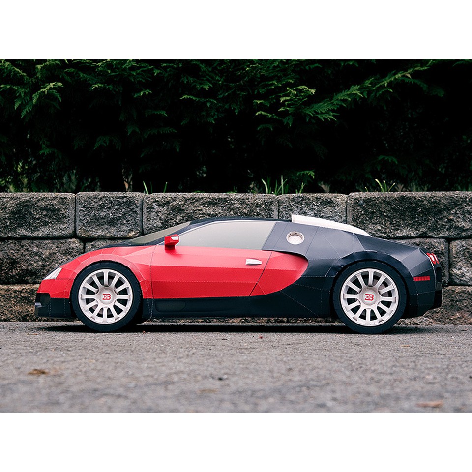 Mô Hình Xe Hơi Bugati Veyron Bằng Giấy Làm Thủ Công Diy
