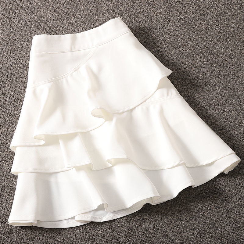 Chân Váy Tầng Dáng Chữ a Lưng Thun Co Giãn Phong Cách Hàn Quốc Thời Trang Cho Nữ