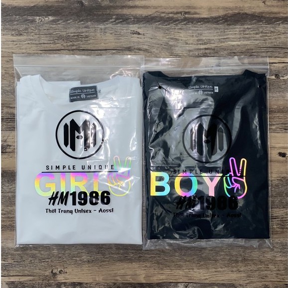 Áo thun Tay lỡ Unisex phản quang AOSSI áo phông form rộng - BOY & GIRL | BigBuy360 - bigbuy360.vn