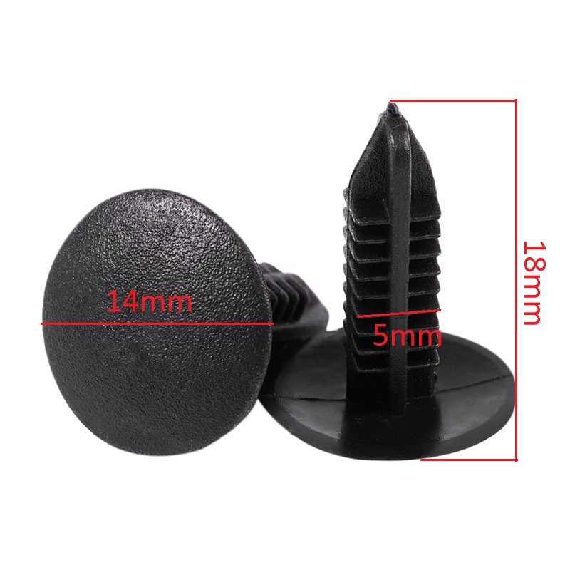 Set 48/50 Đinh tán nhựa 5mm  cho xe hơi - Chốt vít nở, chốt gài ô tô