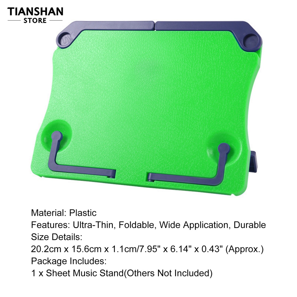 Tianshan Giá Đỡ Bản Nhạc Để Bàn Nhiều Màu Sắc Dễ Mang Theo