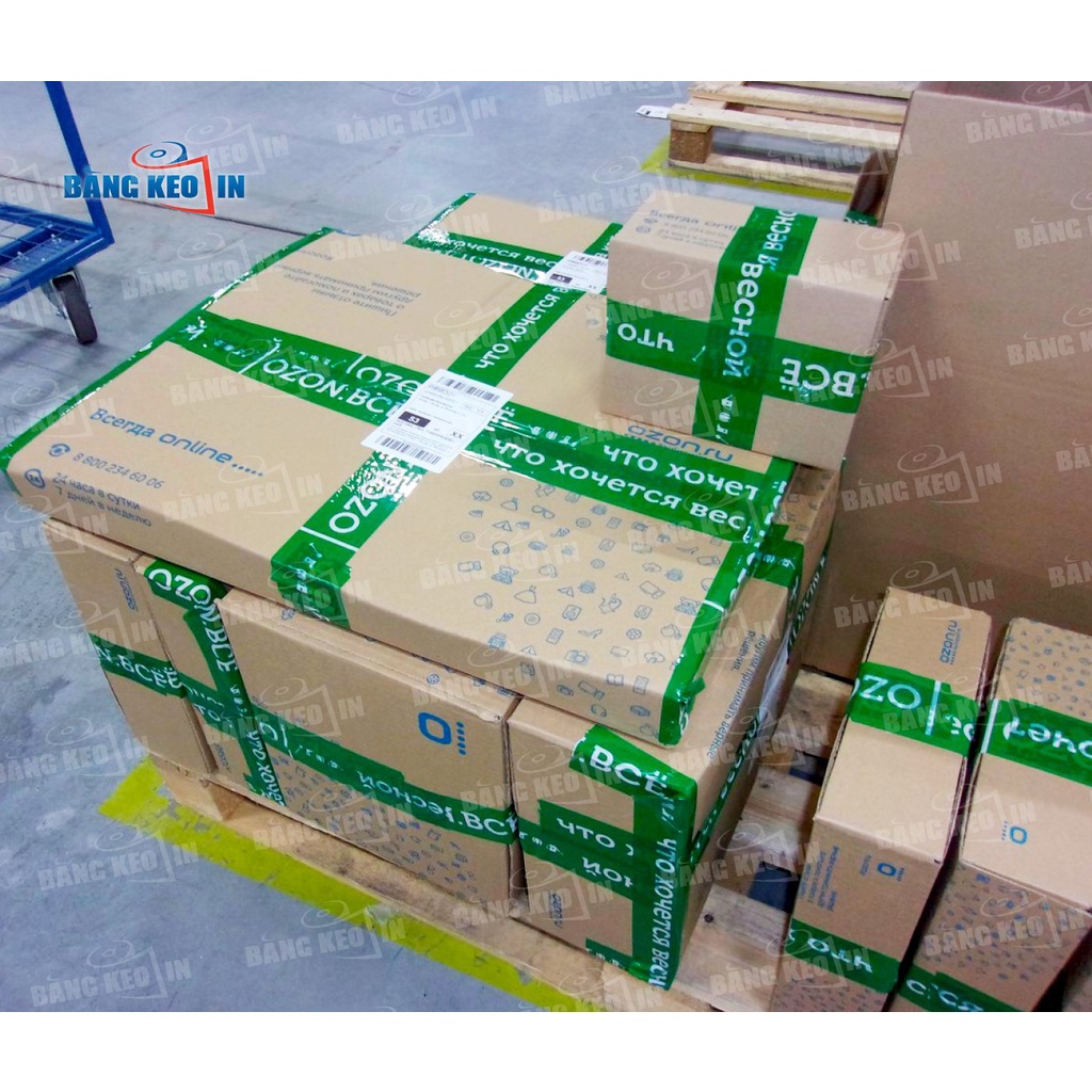 Băng keo dán thùng in chữ, in logo theo yêu cầu GIÁ TỐT
