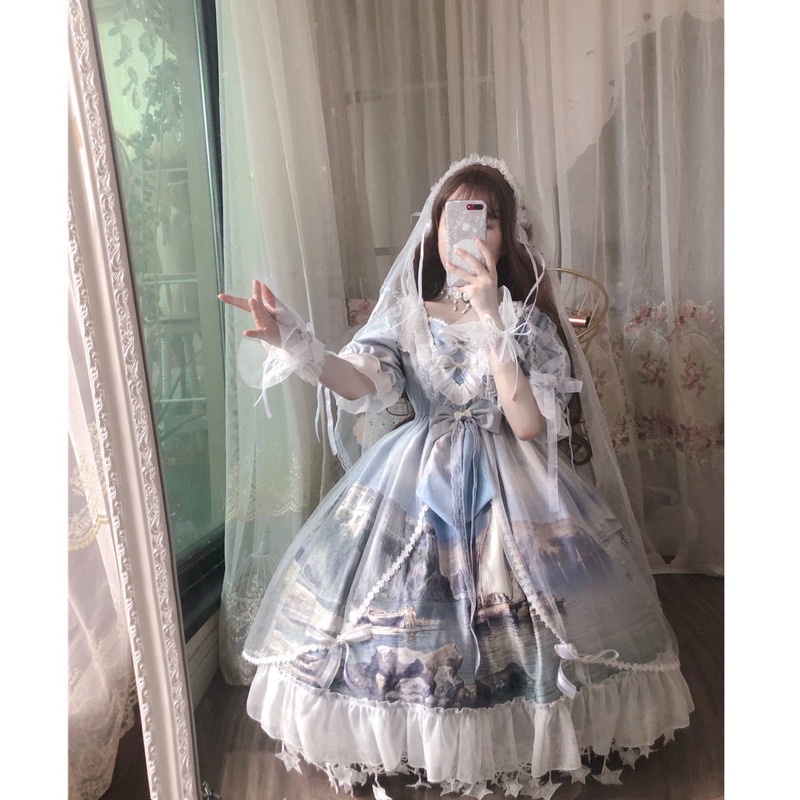 Đầm Lolita OP liền tay
