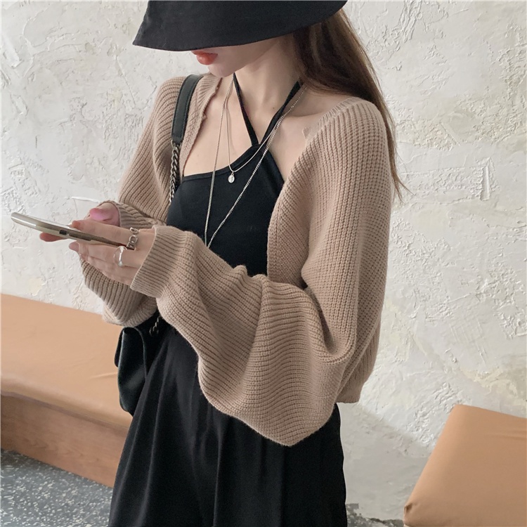Áo cardigan SUXI dệt kim tay dài cổ điển thời trang mùa thu cho nữ