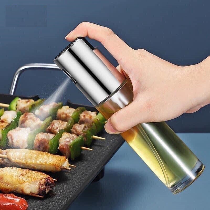 Bình xịt dầu ăn phun sương cho nồi chiên không dầu, nướng BBQ tiện dụng