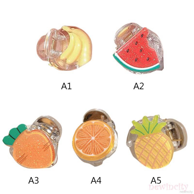 Kẹp tóc nữ hình trái cây bằng nhựa xinh xắn