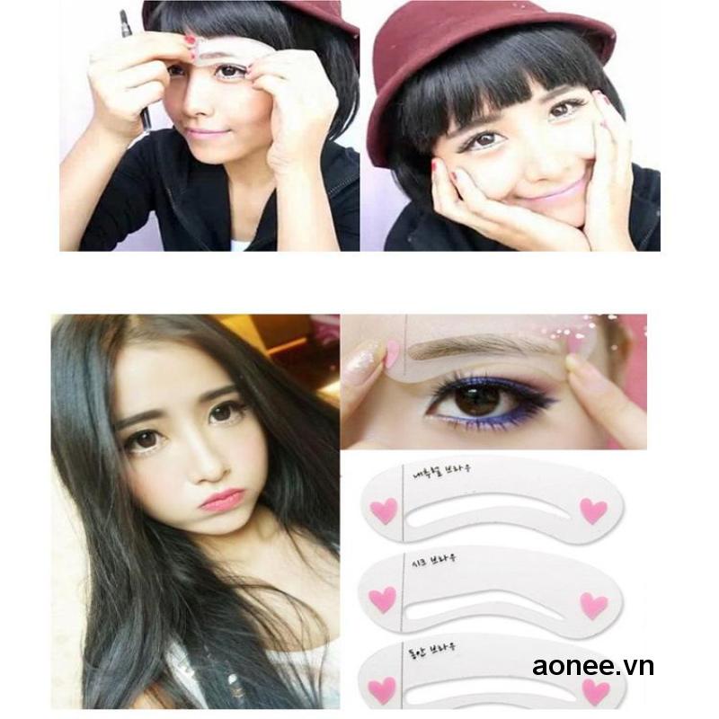 ✨✨Set 3 thẻ khuôn vẽ lông mày tiện dụng