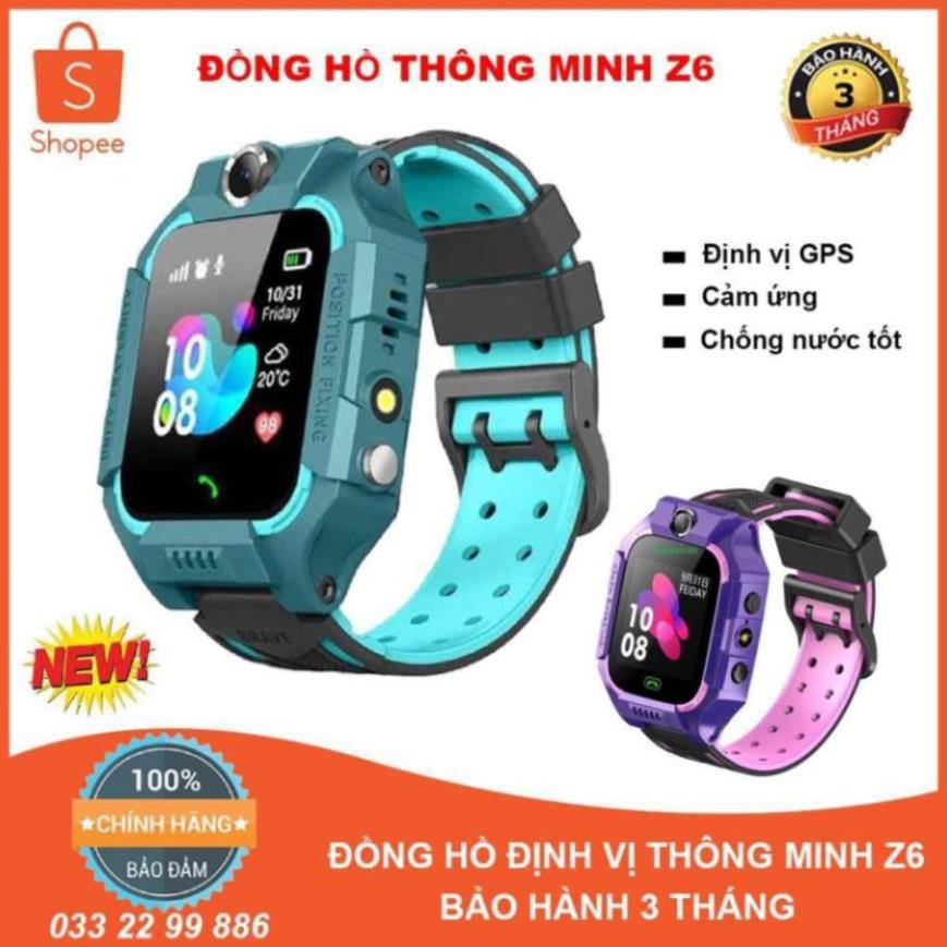 Đồng Hồ Thông Minh Z6 Dành Cho Trẻ Em Định Vị LBS Kid Có Sim Nghe Gọi Tiện Lợi Camera Đèn Màn Hình Cảm Ứng